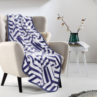 MRT-012 简约格调家居毯 蓝色