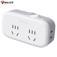公牛(BULL)总控一转四插座/转换插头/电源转换器