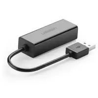 绿联 CR110 USB 2.0百兆网卡 小巧款 黑色 30305