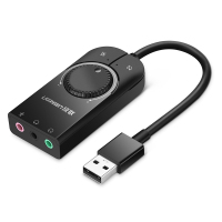 绿联 CM129 USB2.0 外置调音声卡 0.15米 40964