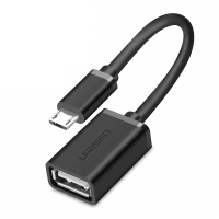 绿联 US133 Micro USB2.0 OTG数据线 圆线 黑色 10396