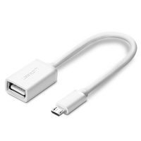 绿联 US133 Micro USB2.0 OTG数据线 圆线 白色 10822
