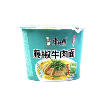 康師傅藤椒牛肉桶面102g*12桶/箱