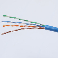 超五类一米网线 [工程版0.5mm无氧铜线芯]CAT5e类非屏蔽网线 家装网络布线监控