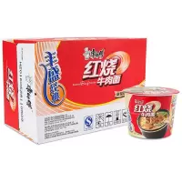 康師傅料丰盛红烧牛肉面115g*12桶/箱