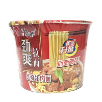 康師傅劲爽拉面红烧牛肉面100g*12桶/箱