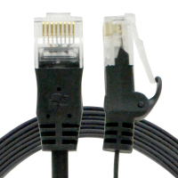 酷比客(L-CUBIC)超五类非屏蔽纯铜扁平网线黑色3M