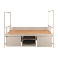 洛来宝 L810-B2000-H900 宿舍专用铁床 (含床下柜)