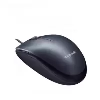 罗技（Logitech）M90鼠标有线鼠标 办公鼠标 对称鼠标 即插即用 黑色