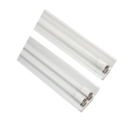 FSL 佛山照明t8灯管一体化led灯管支架 双管平盖 1.2米22W含两根灯管 暖白