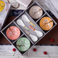 诺谷 干枝梅6件套A10(4碗+4勺) 单套装