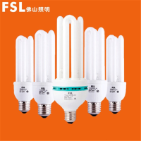 FSL 佛山照明节能灯泡螺口e27家用超亮日光灯室内台灯2u白光荧光灯 13W B22 白
