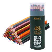 晨光木质彩铅原木彩色铅笔 儿童学习绘画铅笔 48色PP筒装彩色铅笔 AWP36808