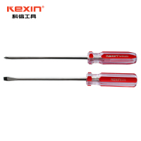 科信(kexin)Cr-V彩条十字螺丝批 磁性十字螺丝刀 起子改锥 6*150mm 1盒(12支/盒)KX206150