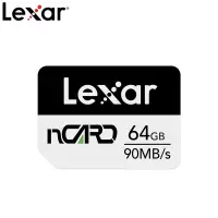 雷克沙(Lexar)nCARD 64G 华为授权 华为手机 华为平板 扩展内存卡 4K NM储存卡 Nano SIM