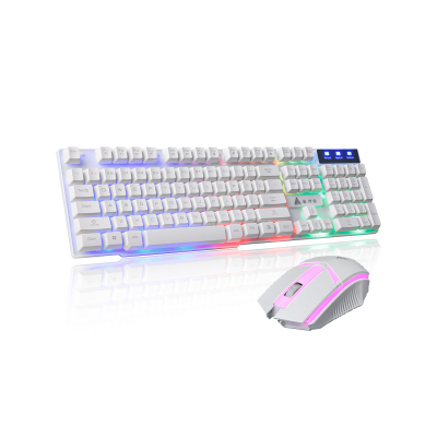 金河田彩虹之家KM033键鼠套装键盘鼠标台式电脑笔记娱乐办公USB有线键鼠