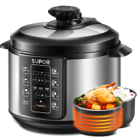 苏泊尔 (SUPOR) h电压力锅50YC906B-100 家用5L大容量3-6人双胆彩琅内胆底盘加热保温预约功能