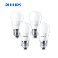 飞利浦(PHILIPS)LED灯泡 球泡 5W E27大螺口 3000K黄光 四支装①