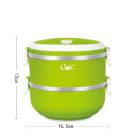 联创(Lian)保温饭盒不锈钢双层便当盒方便清洗 DF-CP0616M(QH)