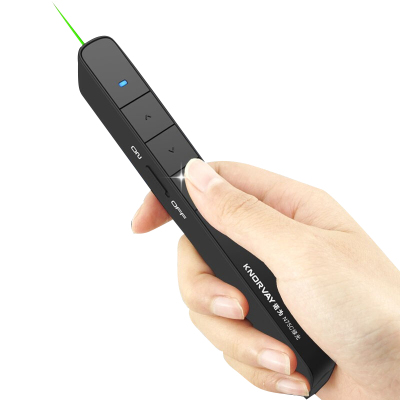诺为N75C翻页笔绿光 电子教鞭笔演示器遥控笔投影笔PPT翻页笔充电 黑色