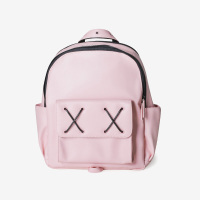 范克(VENQUE)Cross Elle新款皮革质感时尚双肩女生背包 樱花粉 随单寄送HELLOKITTY限量款保温杯一