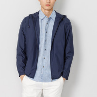 鄂尔多斯ERDOS 春夏连帽便携男士夹克