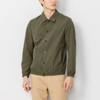 鄂尔多斯ERDOS 早春纯色百搭小翻领工装风男士夹克外套