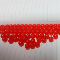 企购优品 6.35mm 8mm PP聚实心(空心)塑料球红色液位浮球标识球 200个/包