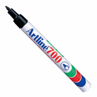 旗牌(Artline)进口圆头环保型油性记号笔(0.7mm)EK-700 黑色 3支装