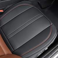 恒源祥四季新款皮革汽车座垫可拆卸简约免捆绑单片汽车座垫四季简约通用坐垫