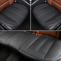 恒源祥四季新款皮革汽车座垫可拆卸简约免捆绑三件套汽车座垫四季简约通用坐垫优质皮革座垫套透气环保材质轩逸朗逸卡罗拉宝来