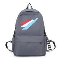 卡罗世家(CARLOCIAGA)时尚红白蓝条杠双肩帆布背包