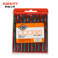 科信(kexin)高速钢直柄麻花钻头 电钻钻头 6.5mm KX5005 10支/盒 1盒