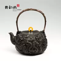 晋韵堂(JIN YUN STUDIO) 大九龙手工铁壶 1380ml 32546