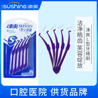 涑爽 L型牙缝刷 进口钢丝杜邦丝刷毛耐用0.5mm 5支装