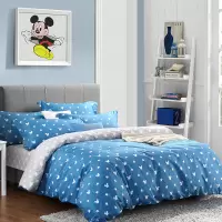 迪士尼(DISNEY) 床品套件迪士尼水洗棉四件套系列-米奇家族蓝色