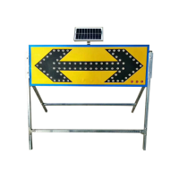 企购优品太阳能导向牌箭头灯 双箭头18W太阳能板