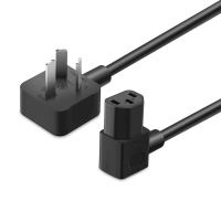 晶华 国标三插电源线10A 90度品字尾 电脑主机电源线 1.5米 单条装