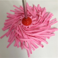 祥泰(SUNTY) 鹿皮巾 拖把圆头墩布 蓝色 粉色 (带杆)