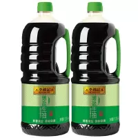 李锦记 薄盐生抽 1750ml*2瓶 你健康生活的选择!生抽 酿造酱油 瓶装