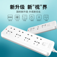 德力西(DELIXI)CD98J-LK2X2Z1.8新国标插座/插排/插线板拖线板/插板二位五孔+两位二孔总控1.8m