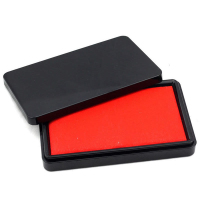 得力 9896 支票印台(红)(只)5只装