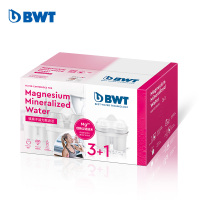 倍世（BWT）滤水壶滤芯第四代镁离子活力款滤芯3+1只装净水壶滤芯 家用净水壶滤芯 德国原装进口滤芯