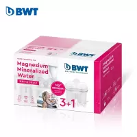 倍世（BWT）滤水壶滤芯第四代镁离子活力款滤芯3+1只装净水壶滤芯 家用净水壶滤芯 德国原装进口滤芯