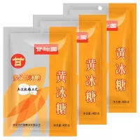 甘汁园 黄冰糖(多晶体冰糖)400g*3袋