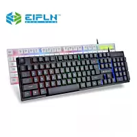 益品(eipln) E33悬浮有线USB键盘 游戏背光机械手感背光键盘电脑配件