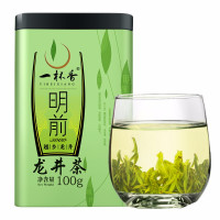 2020新茶头芽龙井茶一杯香茶叶绿茶精品春茶茗茶礼盒装100g