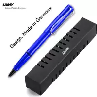 凌美(LAMY)狩猎者 宝石蓝 宝珠笔 签字笔 黑色笔芯 蓝色