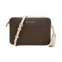 Michael Kors/迈克·科尔斯女士CROSSBODIES系列PVC中号相机包32F8GF5M2B棕色裸粉色266