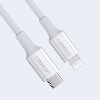 绿联US171 Type-C转Lightning数据线 白色 0.25米 60746